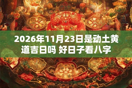 2026年11月23日是动土黄道吉日吗 好日子看八字 2026年11月23日是动土黄道吉日吗 好日子看八字