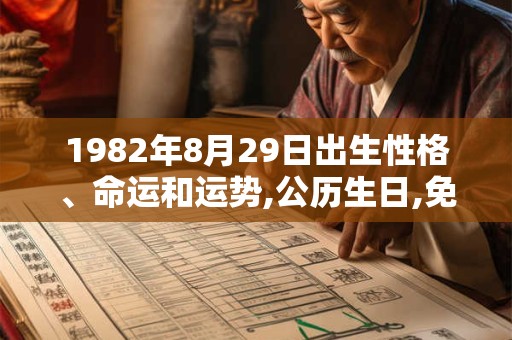 1982年8月29日出生性格、命运和运势,公历生日,免费算命