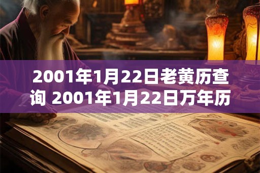 2001年1月22日老黄历查询 2001年1月22日万年历黄道吉日