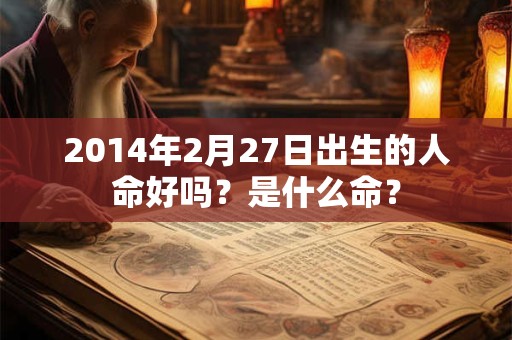 2014年2月27日出生的人命好吗？是什么命？