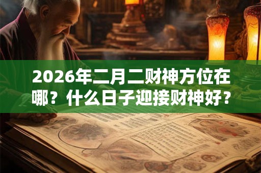 2026年二月二财神方位在哪？什么日子迎接财神好？