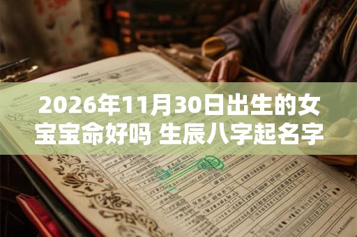 2026年11月30日出生的女宝宝命好吗 生辰八字起名字