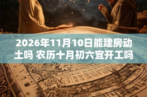 2026年11月10日能建房动土吗 农历十月初六宜开工吗