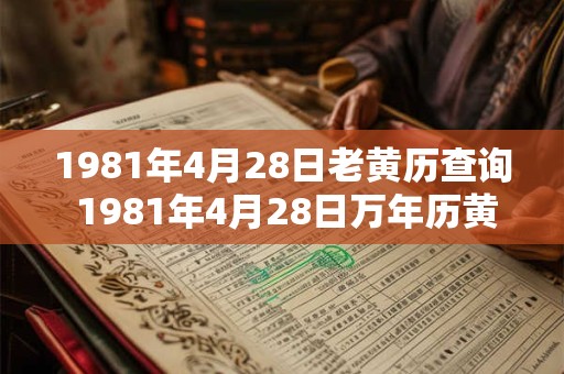 1981年4月28日老黄历查询 1981年4月28日万年历黄道吉日 1981年4月28日老黄历查询 1981年4月28日万年历黄道吉日