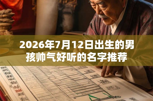2026年7月12日出生的男孩帅气好听的名字推荐