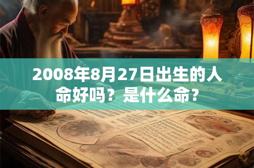 2008年8月27日出生的人命好吗？是什么命？