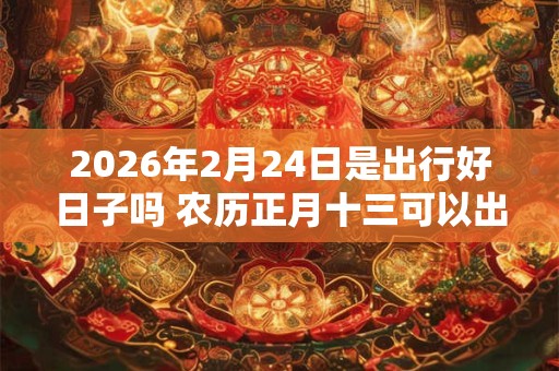 2026年2月24日是出行好日子吗 农历正月十三可以出远门吗 2026年2月24日是出行好日子吗 农历正月十三可以出远门吗