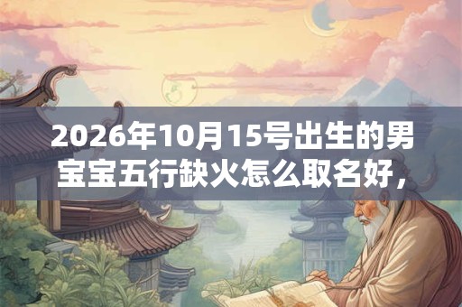 2026年10月15号出生的男宝宝五行缺火怎么取名好,该注意什么 2026年10月15号出生的男宝宝五行缺火怎么取名好,该注意什么