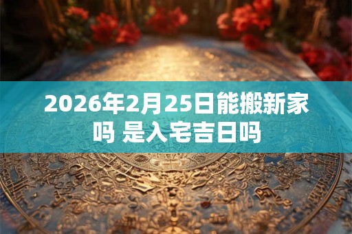 2026年2月25日能搬新家吗 是入宅吉日吗
