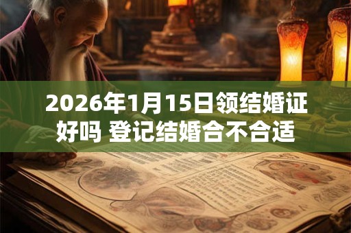 2026年1月15日领结婚证好吗 登记结婚合不合适 2026年1月15日领结婚证好吗 登记结婚合不合适