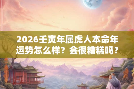 2026壬寅年属虎人本命年运势怎么样？会很糟糕吗？