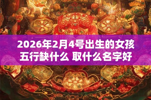 2026年2月4号出生的女孩五行缺什么 取什么名字好