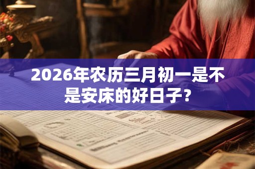 2026年农历三月初一是不是安床的好日子？