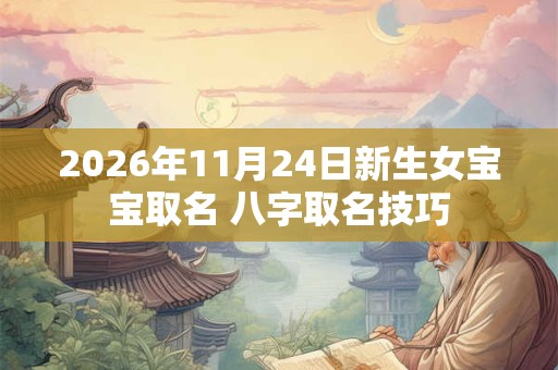 2026年11月24日新生女宝宝取名 八字取名技巧 2026年11月24日新生女宝宝取名 八字取名技巧