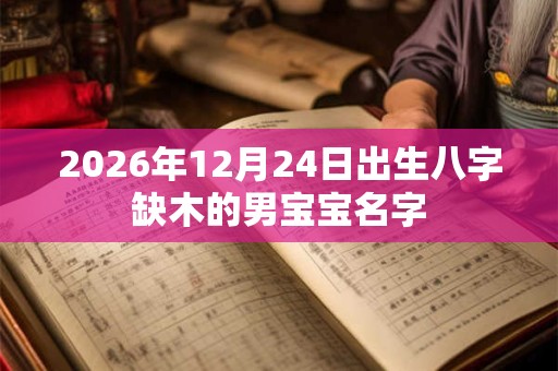 2026年12月24日出生八字缺木的男宝宝名字 2026年12月24日出生八字缺木的男宝宝名字