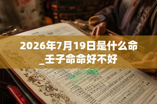 2026年7月19日是什么命_壬子命命好不好 2026年7月19日是什么命_壬子命命好不好