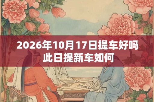 2026年10月17日提车好吗 此日提新车如何
