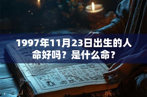 1997年11月23日出生的人命好吗？是什么命？