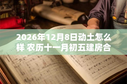 2026年12月8日动土怎么样 农历十一月初五建房合适吗