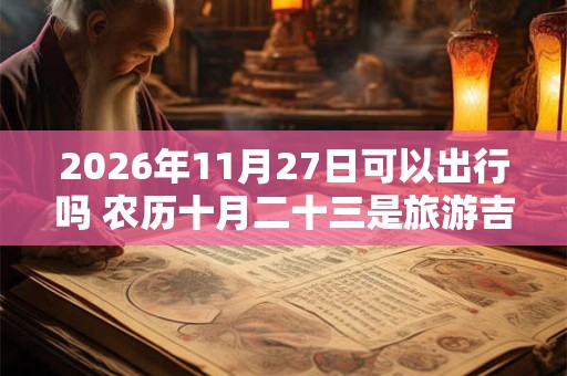 2026年11月27日可以出行吗 农历十月二十三是旅游吉日吗