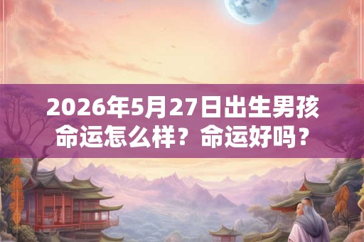 2026年5月27日出生男孩命运怎么样？命运好吗？