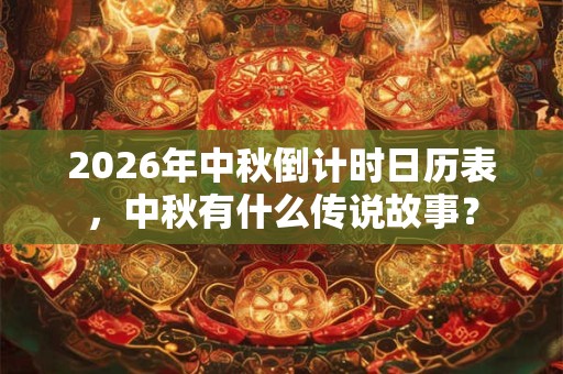 2026年中秋倒计时日历表,中秋有什么传说故事? 2026年中秋倒计时日历表,中秋有什么传说故事?
