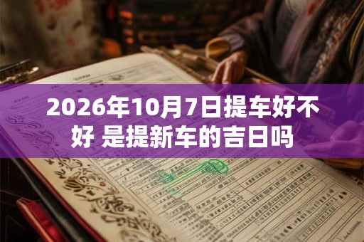 2026年10月7日提车好不好 是提新车的吉日吗 2026年10月7日提车好不好 是提新车的吉日吗