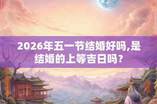 2026年五一节结婚好吗,是结婚的上等吉日吗？