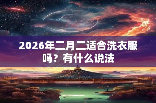 2026年二月二适合洗衣服吗？有什么说法