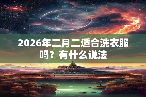 2026年二月二适合洗衣服吗？有什么说法