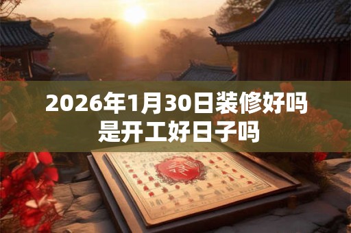 2026年1月30日装修好吗 是开工好日子吗
