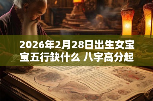 2026年2月28日出生女宝宝五行缺什么 八字高分起名字