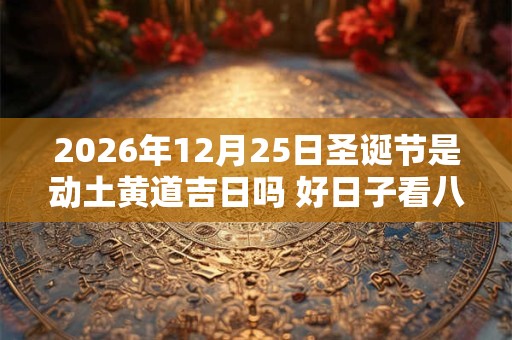2026年12月25日圣诞节是动土黄道吉日吗 好日子看八字 2026年12月25日圣诞节是动土黄道吉日吗 好日子看八字