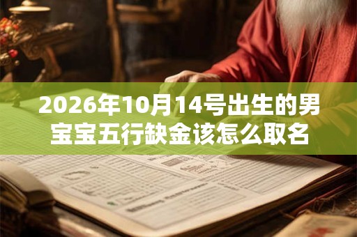 2026年10月14号出生的男宝宝五行缺金该怎么取名