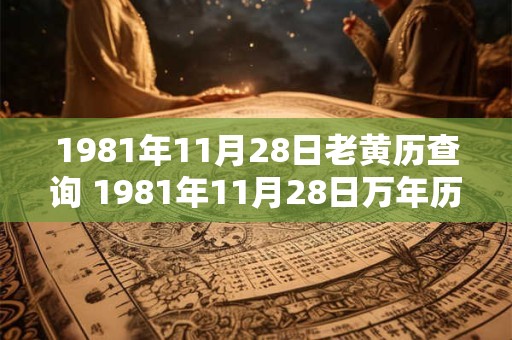 1981年11月28日老黄历查询 1981年11月28日万年历黄道吉日 1981年11月28日老黄历查询 1981年11月28日万年历黄道吉日