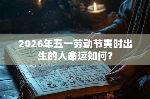 2026年五一劳动节寅时出生的人命运如何？