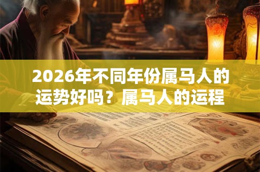 2026年不同年份属马人的运势好吗?属马人的运程 2026年不同年份属马人的运势好吗?属马人的运程
