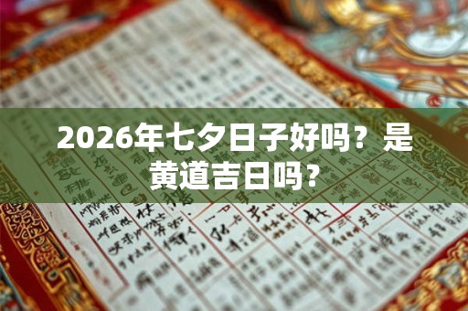 2026年七夕日子好吗?是黄道吉日吗? 2026年七夕日子好吗?是黄道吉日吗?