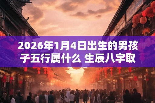 2026年1月4日出生的男孩子五行属什么 生辰八字取名 2026年1月4日出生的男孩子五行属什么 生辰八字取名