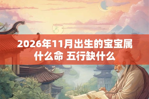 2026年11月出生的宝宝属什么命 五行缺什么
