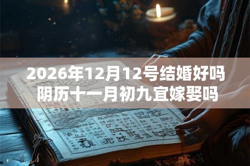 2026年12月12号结婚好吗 阴历十一月初九宜嫁娶吗 2026年12月12号结婚好吗 阴历十一月初九宜嫁娶吗