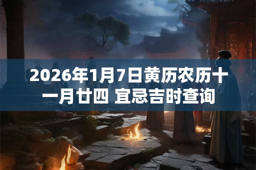 2026年1月7日黄历农历十一月廿四 宜忌吉时查询