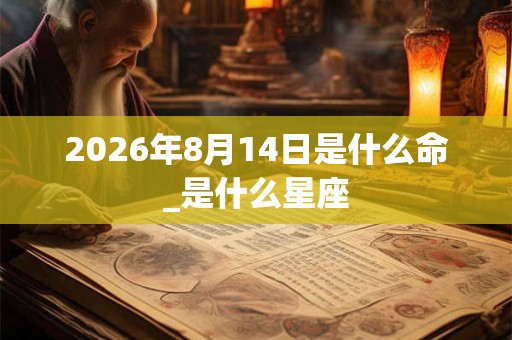 2026年8月14日是什么命_是什么星座