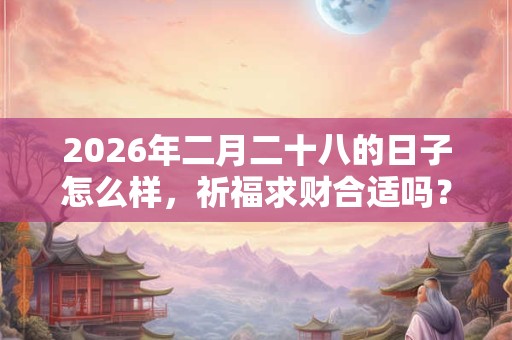 2026年二月二十八的日子怎么样，祈福求财合适吗？