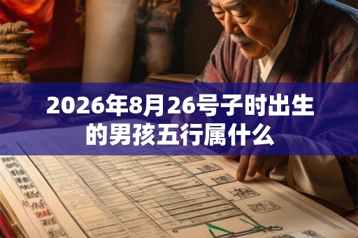 2026年8月26号子时出生的男孩五行属什么 2026年8月26号子时出生的男孩五行属什么