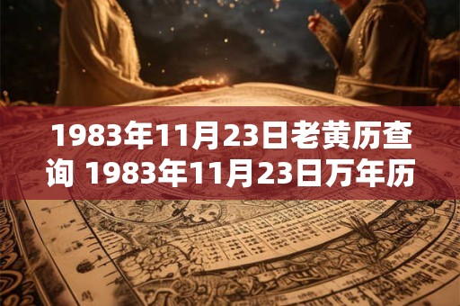 1983年11月23日老黄历查询 1983年11月23日万年历黄道吉日 1983年11月23日老黄历查询 1983年11月23日万年历黄道吉日