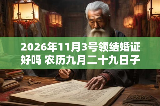 2026年11月3号领结婚证好吗 农历九月二十九日子黄历 2026年11月3号领结婚证好吗 农历九月二十九日子黄历