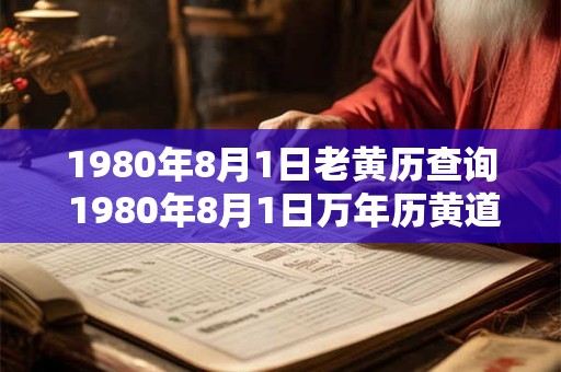 1980年8月1日老黄历查询 1980年8月1日万年历黄道吉日 1980年8月1日老黄历查询 1980年8月1日万年历黄道吉日