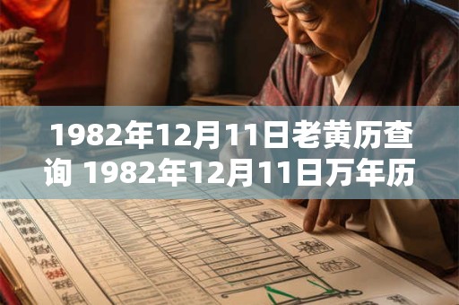 1982年12月11日老黄历查询 1982年12月11日万年历黄道吉日