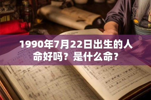 1990年7月22日出生的人命好吗？是什么命？
